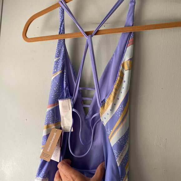 NWT Patagonia violet one piece swimsuit reverse - Picture 5 of 11